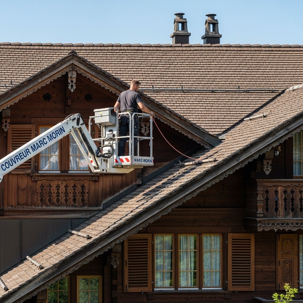 propreté d'un chantier de couverture